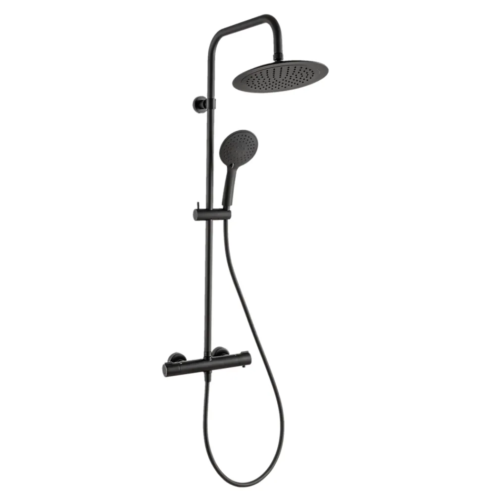 Colonne De Douche Thermostatique|Essebagno Colonne thermostatique, noir, Essegoia II