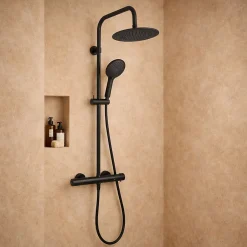 Colonne De Douche Thermostatique|Essebagno Colonne thermostatique, noir, Essegoia II