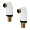 Accessoire De Robinet|GoodHome Colonnette blanc mat vendue par 2