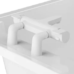 Accessoire De Robinet|GoodHome Colonnette blanc mat vendue par 2