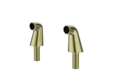 Essebagno Colonnette mâle mâle H.7 cm, doré brossé, vendue par 2