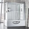 Baignoire Balnéo|Archipel Combi Balneo douche Hammam CBH PUR WHITE 179x97 - DROITE