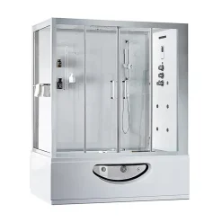 Baignoire Balnéo|Archipel Combi Balneo douche Hammam CBH PUR WHITE 179x97 - DROITE