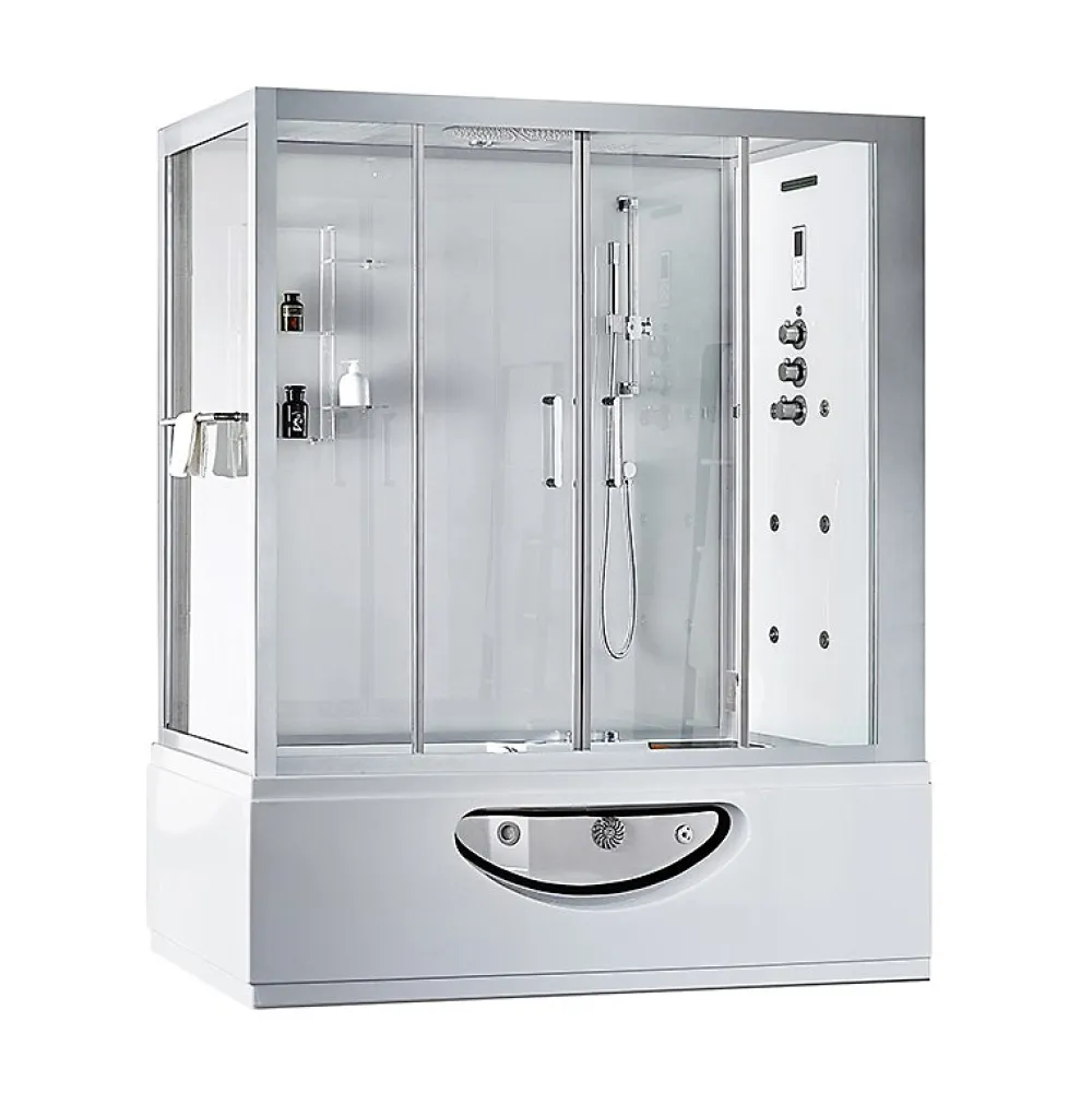 Baignoire Balnéo|Archipel Combi Balneo douche Hammam CBH PUR WHITE 179x97 - DROITE
