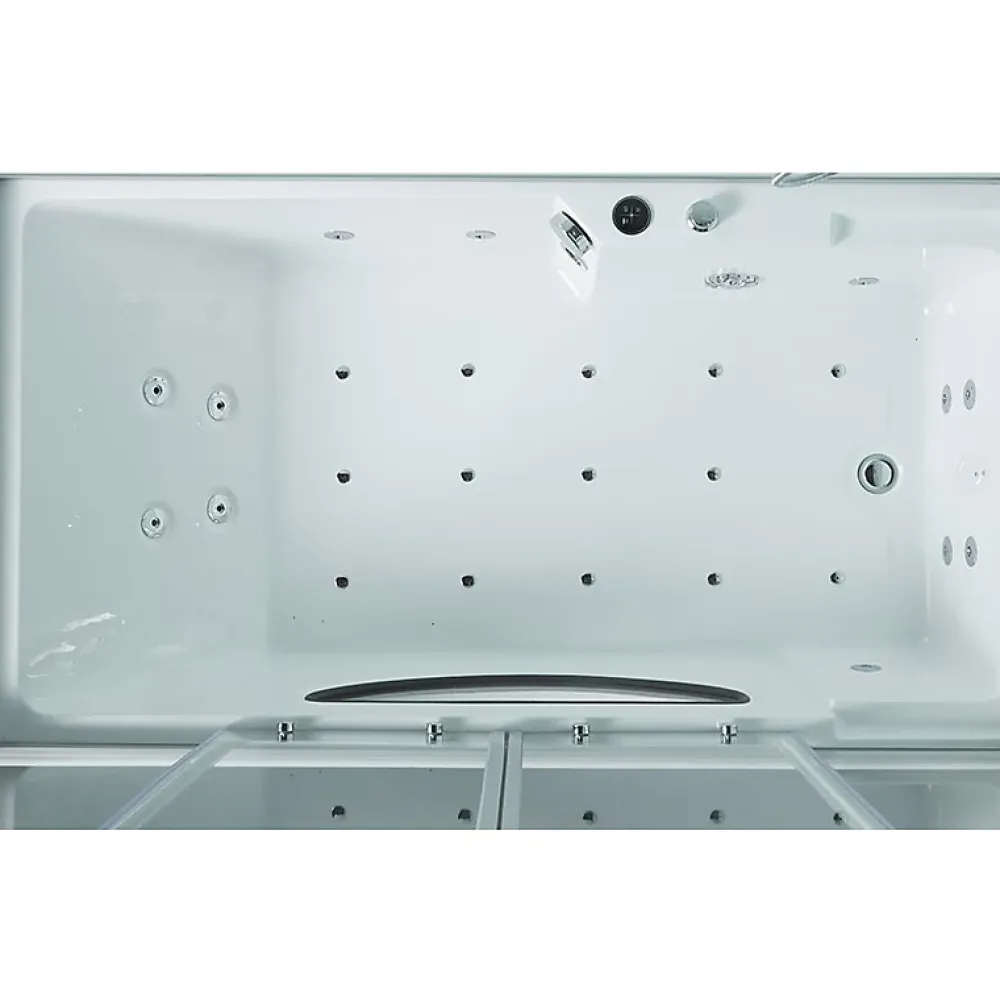 Baignoire Balnéo|Archipel Combi Balneo douche Hammam CBH PUR WHITE 179x97 - DROITE