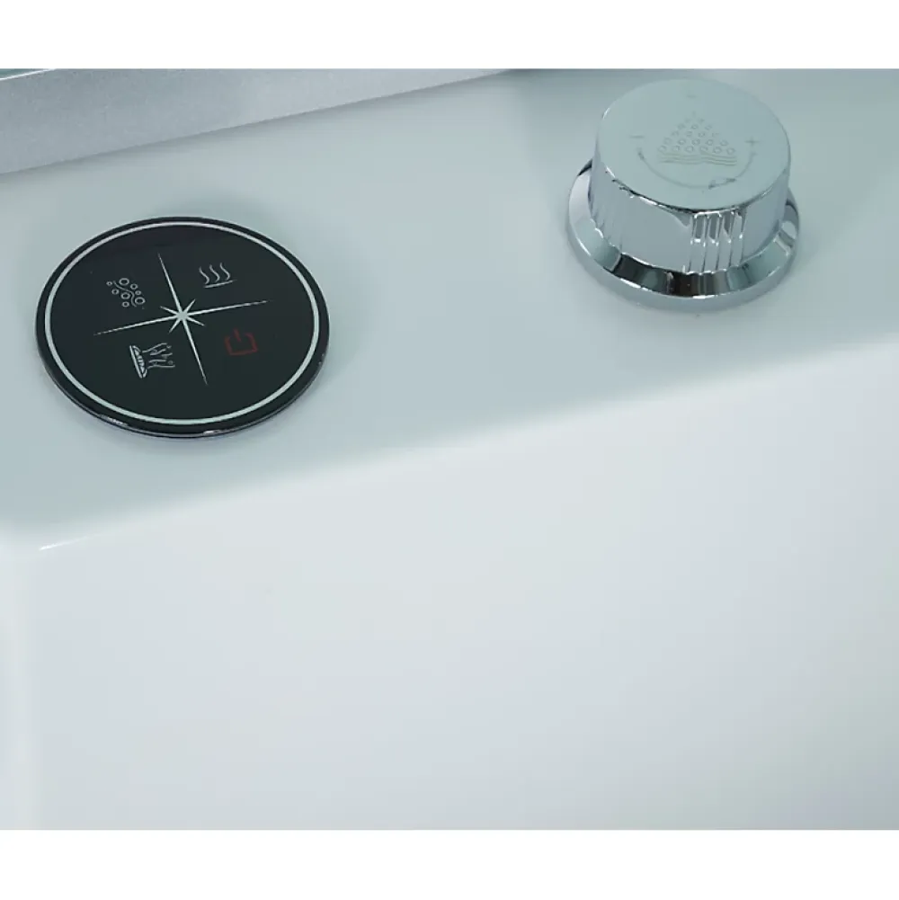 Baignoire Balnéo|Archipel Combi Balneo douche Hammam CBH PUR WHITE 179x97 - DROITE