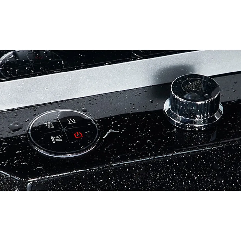 Archipel Combi Balneo douche Hammam CBH BLACK 179x97 - GAUCHE
