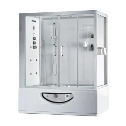 Archipel Combi Balneo douche Hammam CBH PUR WHITE 179x97 - GAUCHE