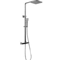 Colonne De Douche Thermostatique|Cuisibane Combiné de douche et douchette SQUARE - Chromé