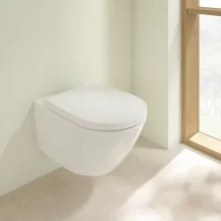 Wc Suspendu|Villeroy & Boch Combipack modèle suspendu VILEROY ET BOCH Subway 3.0 TwistFlush blanc
