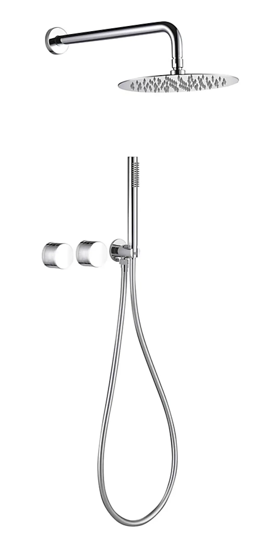 Hudor Composition de douche SC34 en laiton chromé collection Erymanthe