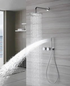 Hudor Composition de douche SC34 en laiton chromé collection Erymanthe