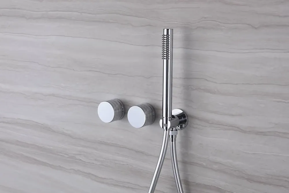 Hudor Composition de douche SC34 en laiton chromé collection Erymanthe