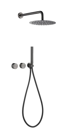 Robinet De Douche|Hudor Composition de douche SC64 en laiton gun black collection Permesse