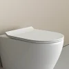 Bernstein Couvercle / Lunette de WC plat Siège de WC Duroplast Couvercle frein de chute - 46,4x36,4x4,9cm - U2019