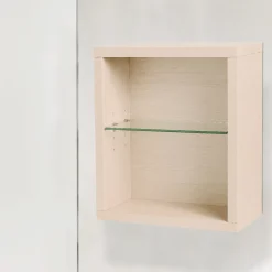 Etagère Salle De Bains|Autres Cube de rangement modulaire étagère caisson murale bois 45 x 40 x 18 cm chêne CEDAM