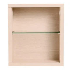 Etagère Salle De Bains|Autres Cube de rangement modulaire étagère caisson murale bois 45 x 40 x 18 cm chêne CEDAM