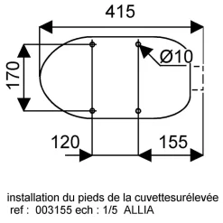 Wc À Poser|Allia Cuvette surélevée indépendante Publica - GEBERIT - 315500000