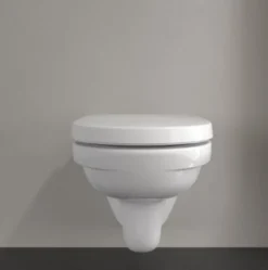 Wc Suspendu|Villeroy & Boch Cuvette WC sans bride, modèle suspendu O. Novo - Combi pack - Dimensions: 360x350x560 mm - Blanc