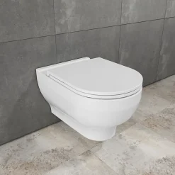 GoodHome Cuvette WC suspendu compact Cavally