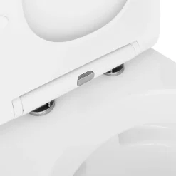 GoodHome Cuvette WC suspendu en céramique, l.36 x H.35,5 x P.50 cm, blanc, Levanna