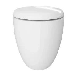 Wc Suspendu|GoodHome Cuvette WC suspendu en céramique, l.37,5 x H.36,5 x P.50 cm, blanc, effet Vortex, Kentia