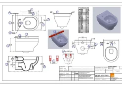 GoodHome Cuvette WC suspendu sans bride Cavally