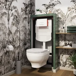 GoodHome Cuvette WC suspendu sans bride Cavally