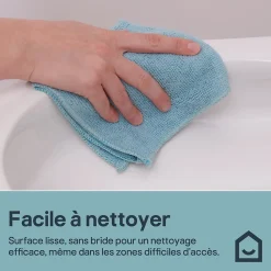 Wc Suspendu|GoodHome Cuvette WC suspendue compacte sans bord avec abattant et frein de chute, sortie horizontale, blanc, Tasi
