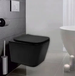 Rea Cuvette WC suspendue Julio Black Matt