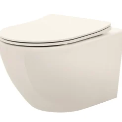 Rea Cuvette Wc Suspendue Carlo Mini Rimless Ecru