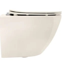 Rea Cuvette Wc Suspendue Carlo Mini Rimless Ecru