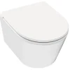 Wc Suspendu|Siamp Cuvette WC suspendue sans bride avec abattant déclipsable et frein de chute