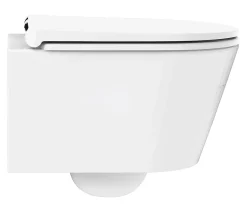 Wc Suspendu|Siamp Cuvette WC suspendue sans bride avec abattant déclipsable et frein de chute