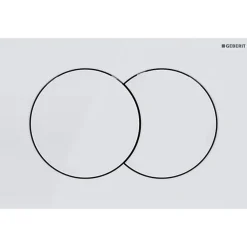 Geberit Delta Pack bati-support Duofix 112cm + plaque de commande blanche Delta01 + fixations murales (111.154.11.2)