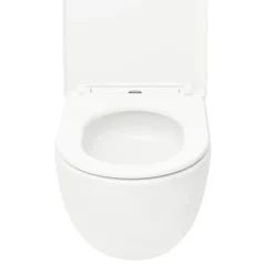 Wc Suspendu|Geberit Delta Pack WC Bâti support Duofix 112 cm + WC SAT Tornado sans bride + Abattant SoftClose + Plaque blanche (TORNADOGEB3)