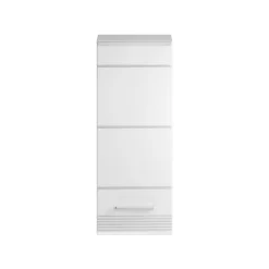 Colonne De Salle De Bains|Meublorama Demi colonne de salle de bain Blanc laqué KLEANKIN