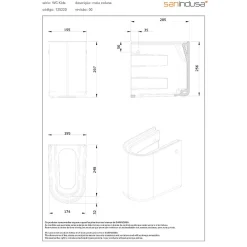 Sanindusa Demi colonne pour lavabo enfant WCkids sanitaires pour enfant blanc