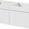 Meuble Sous Lavabo|Furnidea Double meuble sous vasque à suspendre ICONIC blanc 120 cm