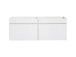 Meuble Sous Lavabo|Furnidea Double meuble sous vasque à suspendre ICONIC blanc 120 cm