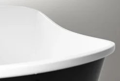 Bernstein Double vasque murale 153x45x15cm en fonte minérale - blanc mat - TWG231