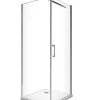 Porte De Douche|Laneri Douche de 8 mm avec porte à battant et paroi fixe lateraleH.200 -77-79 porte x 68,5-70,5 fixe