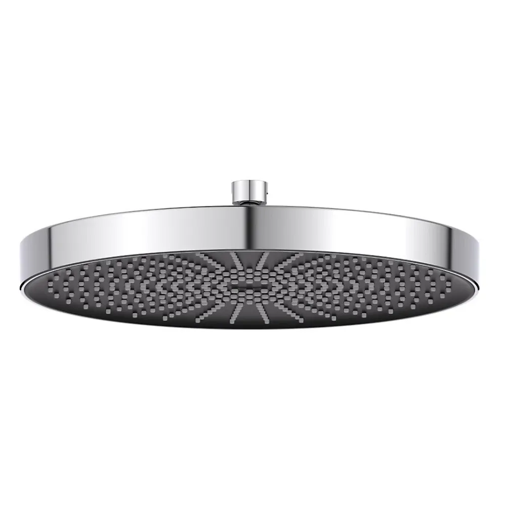 Pommeau De Douche, Flexible Et Barre De Douche|Swiss Aqua Technologies Douche de tête 1 jet ronde, diamètre 30 cm, noir/chrome (SATBSHS81)