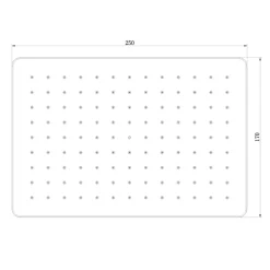 Pommeau De Douche, Flexible Et Barre De Douche|Bernstein Douche de tête autonettoyante en ABS - D2517 - 25x17cm - couleur noir mat ou chrome Noir mat