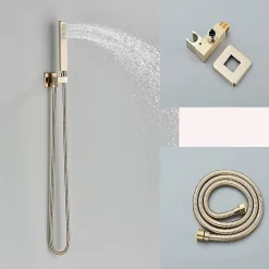 Signature Douche Luxe Encastrée dorée en laiton