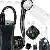 Pommeau De Douche, Flexible Et Barre De Douche|Vendos85 Douche portable de camping 4 modes avec batterie 6000mAh