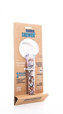Change your life Douchette 1 jet avec billes Mineral Shower diam. 8 cm