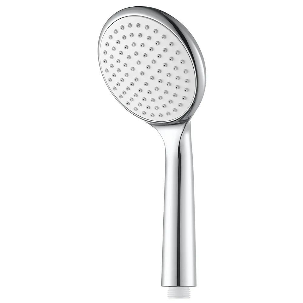 Pommeau De Douche, Flexible Et Barre De Douche|GoodHome Douchette 1 jet chromé/blanc Cavally