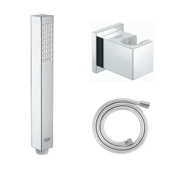 Grohe Douchette 1 jet Vitalio Joy Cube Stick chromé avec flexible 150 et support carré