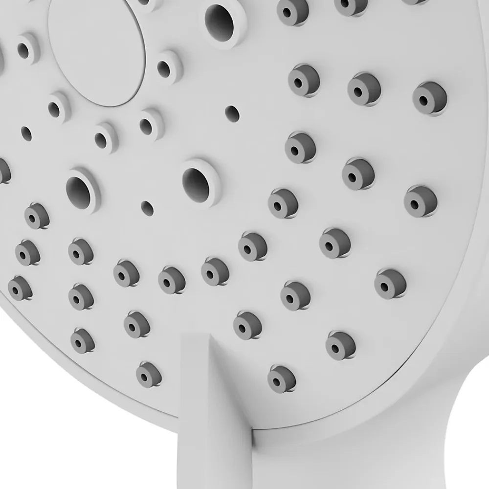 Pommeau De Douche, Flexible Et Barre De Douche|GoodHome Douchette 3 jets blanc Tummel